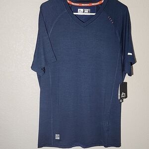 RBX Mens Shirt Train Size XL Blue Heather V Neck NEW Nwt